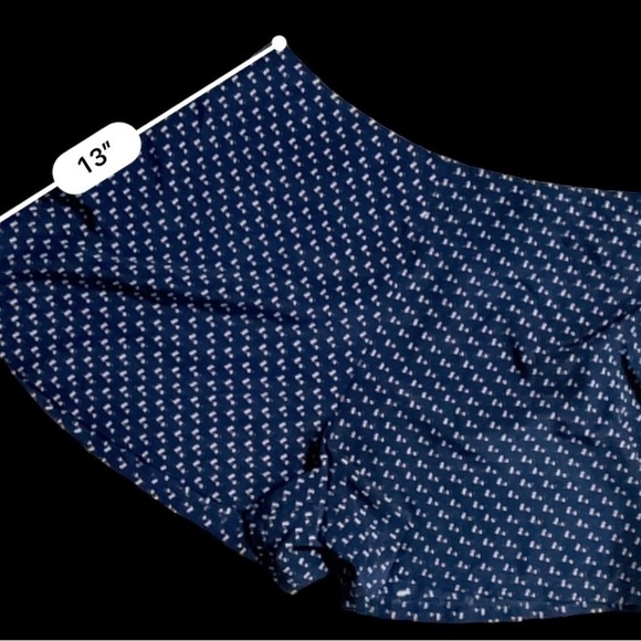 Angie Women’s Size Small Shorts • Navy Dotted with Polo Ponies Belt Loops  EGUC - Picture 13 of 14